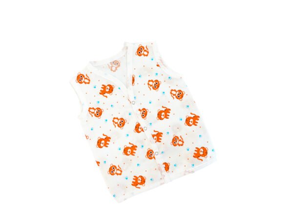 Muslin Jabla Button Type for Babies-Cute Cat