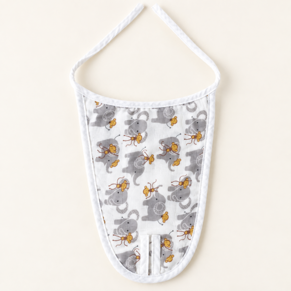 Muslin Nappy-5 Layer Elephant