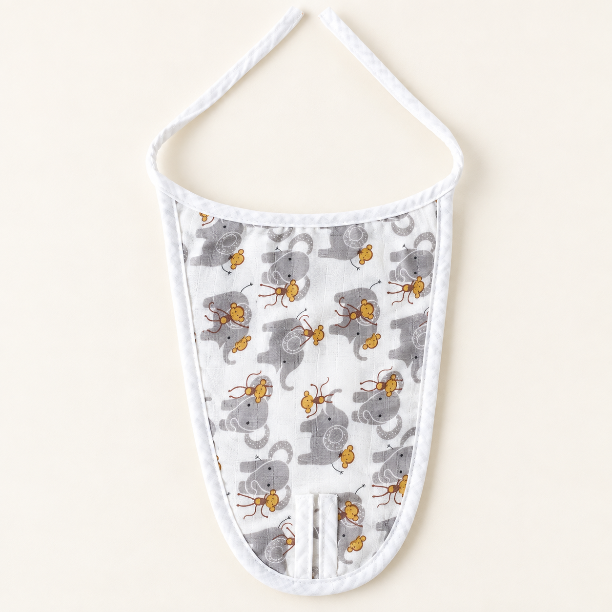 Muslin Nappy-5 Layer Elephant