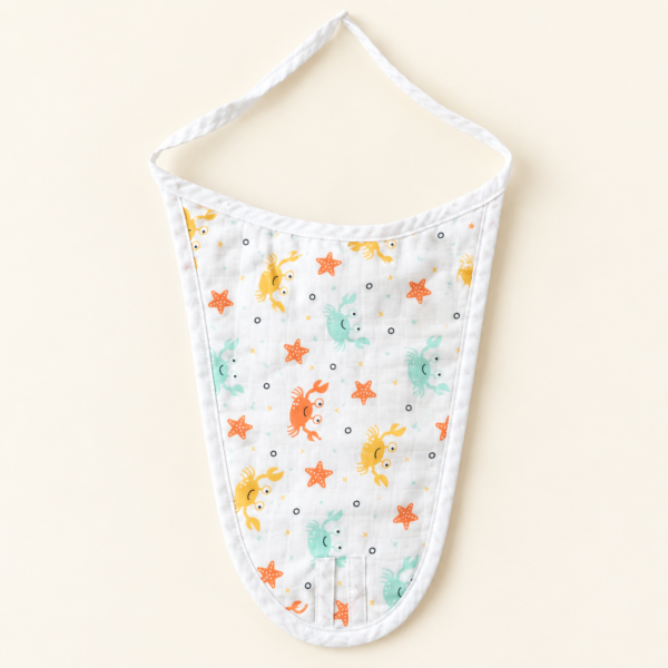 Muslin Nappy-5 Layer Crab
