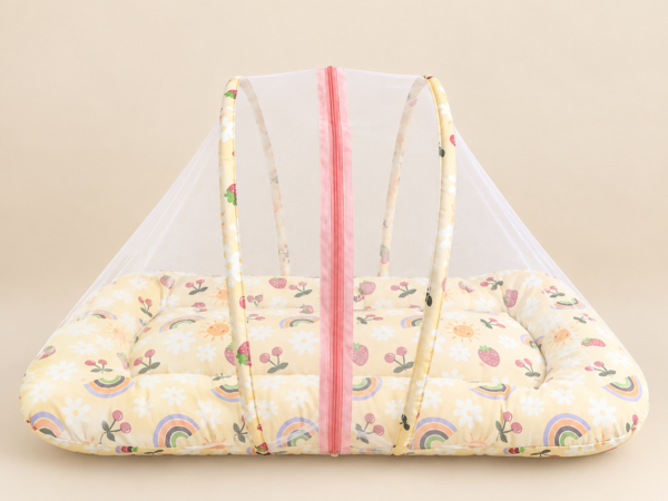 Baby Mosquito Net Bed-Peach