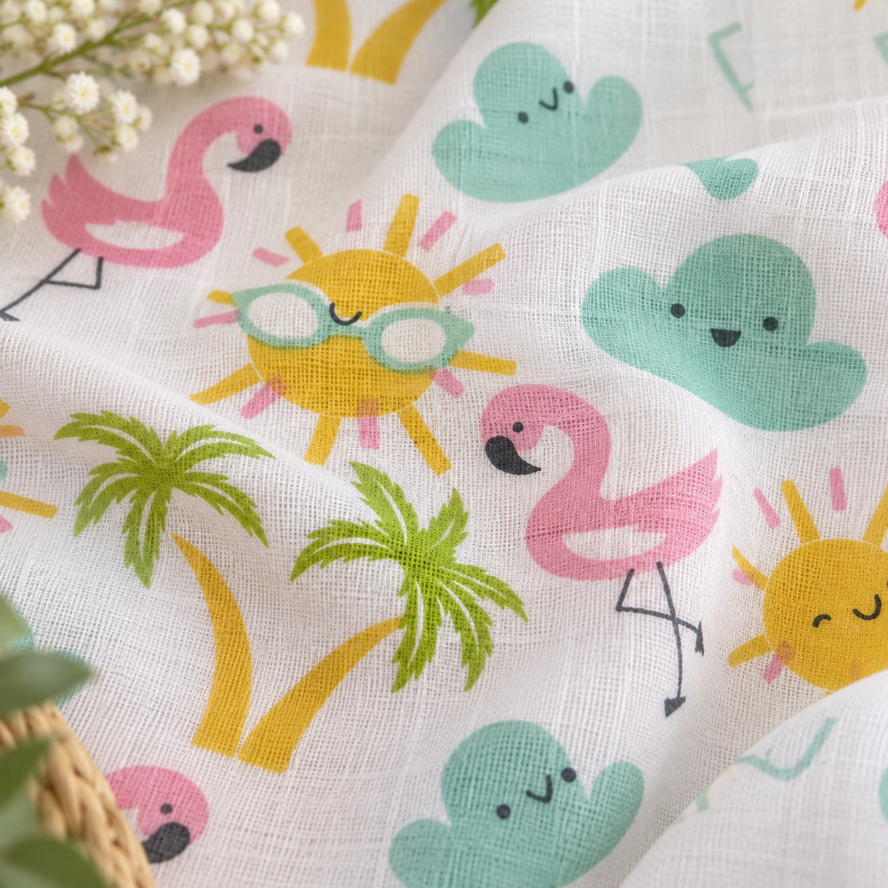 Muslin Nappy-5 Layer Summer - Image 3