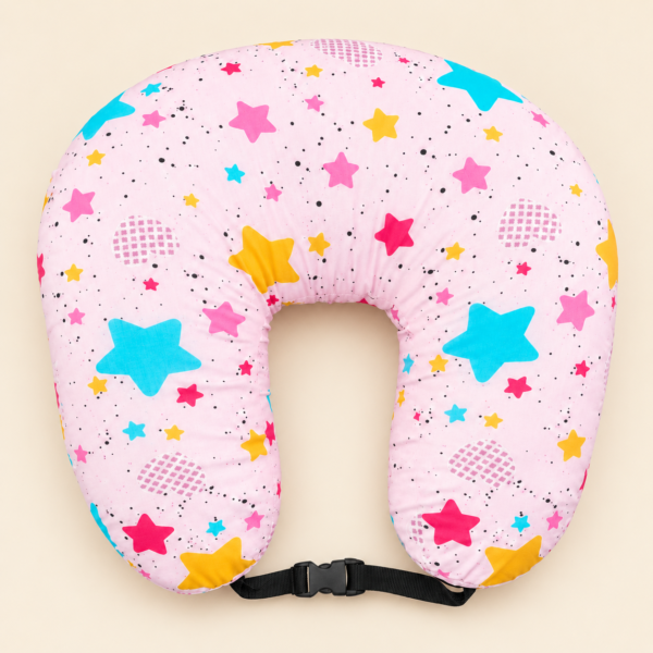 Feeding Pillow- PINK STAR