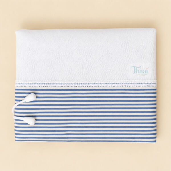 Mosquito Net For Thottil -Royal Blue Stripes